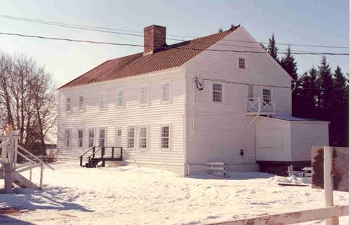 View of the northeast corner showing overall proportions of the building – March 1991; OHT, 1991