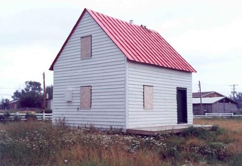 View from the southwest showing the small proportions of the building – c. 1993; OHT, 1993