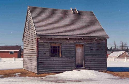 View of the south elevation showing the small proportions of the building – March 1991; OHT, 1991