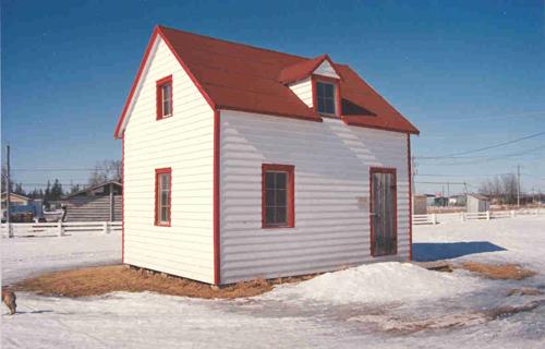 View from the southwest showing the small proportions of the building – March 1991; OHT, 1991