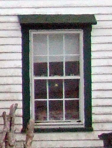 First storey, main elevation window detail, Bower House, Upper Port La Tour, NS, 2008.; Department of Tourism, Culture and Heritage, Province of Nova Scotia 2008