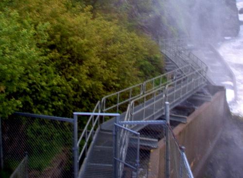 Close-up image of the mist from gorge in spring; Norma Stewart