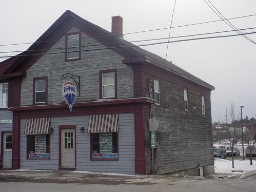 View of the front and side façades; Town of St. Stephen