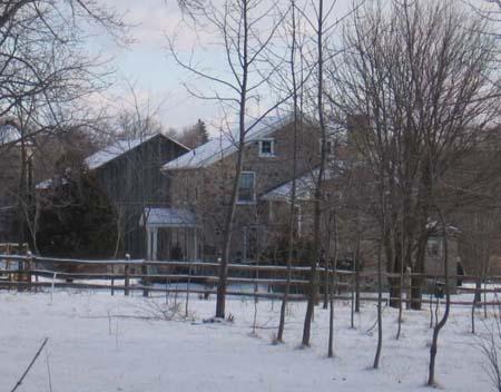Eastward view towards the Woolner farmstead, 2007.; Lindsay Benjamin, 2007.