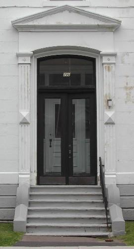 This image shows the main entrance, 2005.; City of Saint John