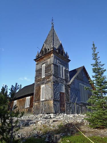 General view of Chilkoot Trail, showing the Presbyterian Church at Bennett, 2009.; Parks Canada Agency / Agence Parcs Canada, Michael Prochazka, 2009.