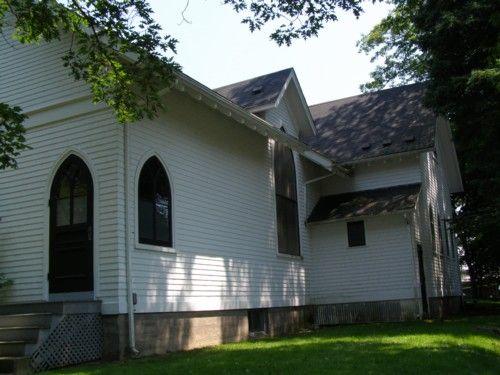 Front Elevation with south profile, Chester United Baptist Church, Chester, Nova Scotia, 2007.; Heritage Division, Nova Scotia Department of Tourism, Culture and Heritage, 2007.
