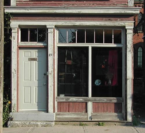 This image provides a view of the front façade’s storefront design, 2005.
; City of Saint John