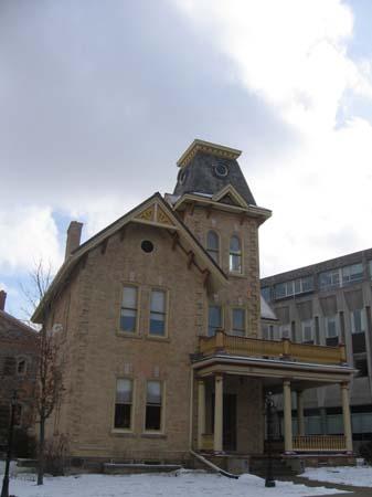 West Elevation of the Governor's House.; Lindsay Benjamin, 2007.