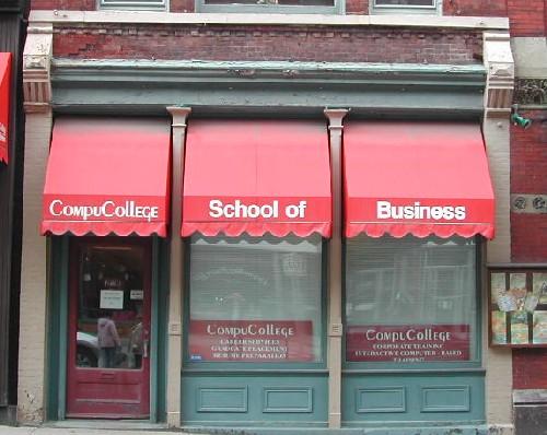 This photograph shows the storefront on the Prince William Street façade, 2005.; City of Saint John