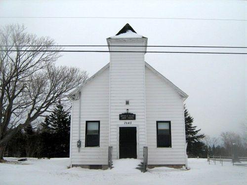 Front elevation, Mitchell Island Union Church, Point Edward, NS, 2008.; Heritage Division, NS Dept. of Tourism, Culture and Heritage, 2008