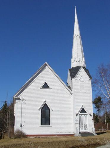 The front elevation of the Raynardton Free Baptist Church, Raynardton, Yarmouth County, NS, 2008.; Heritage Division, NS Dept. of Tourism, Culture and Heritage, 2008
