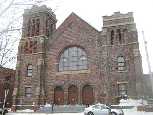 Front elevation, St. Andrew's United Church, Sydney, NS, 2008.; Heritage Division, NS Dept. of Tourism, Culture and Heritage, 2008