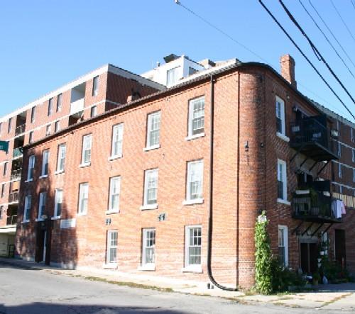 Corner of the Chalk Carriage Works at Cavan and South Streets, now converted to apartments.; Susan Schappert, 2007