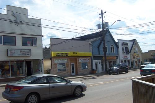 Contextual view, as seen from the east.; Town of Shediac