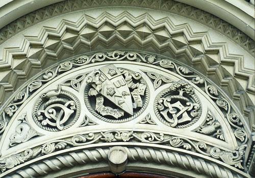 Detail view of University College showing its high quality stone construction.; Parks Canada Agency / Agence Parcs Canada.
