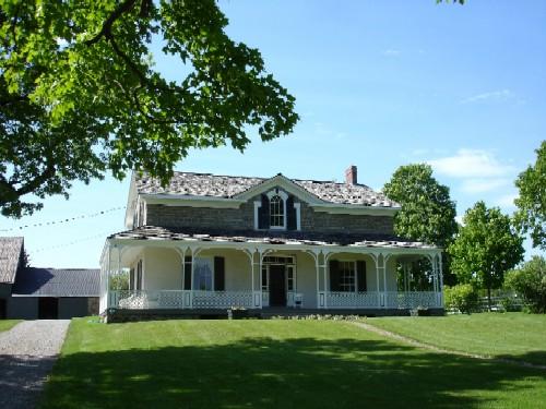 John Green House showing driveway and outbuildings in the rear.; RHI 2006