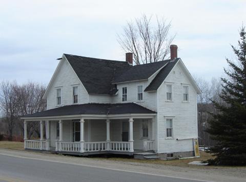 View looking north, front and side elevations, 2008; Village of Blackville