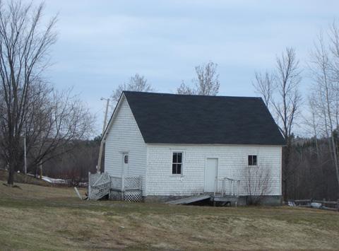 Front and side elevations of the back kitchen, looking north, 2008; Village of Blackville