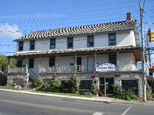 Front facade depicting gallery and limestone foundation.; RHI 2006