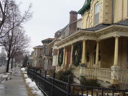 Facing West at the intersection of Brant Avenue and Richmond Street, 2007.; Kayla Jonas, 2007.