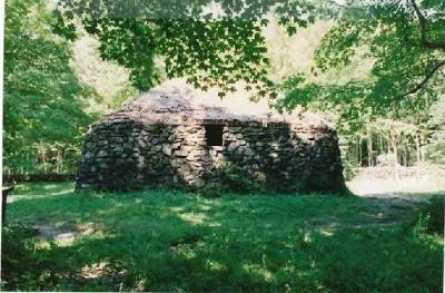 Side view of the Lone Shieling, showing a simple window, 1993.; Parks Canada Agency / Agence Parcs Canada, 1993.