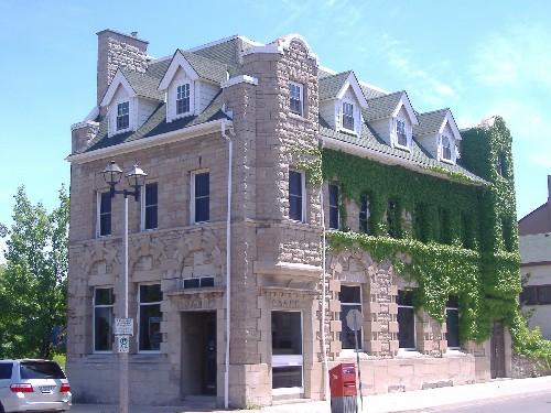 The Old Imperial Bank from the northwest, across from the Via Railway Station; Photo taken by Callie Hemsworth