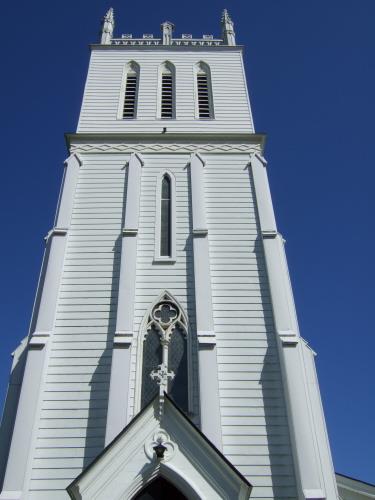 This photograph shows the vertical planking, 2007.; Town of St. Andrews