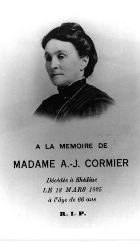 Portrait of Dina Cormier; Acadian Research Centre - P227-A331
