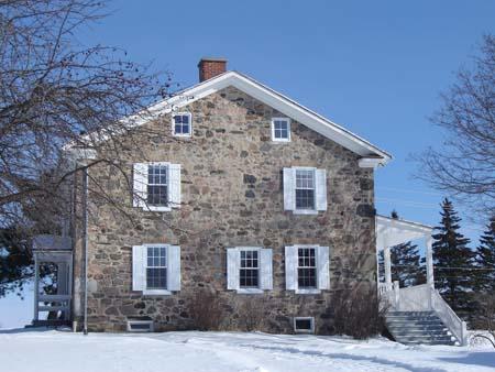Of note are the four paned windows that light the attic.; Lindsay Benjamin, 2007.
