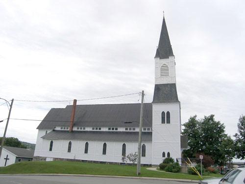 View of the church taken from the north.; Carleton County Historical Society