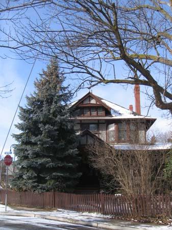 East façade of the “Tudor” building at 150 Water Street South, 2007.; Lindsay Benjamin, 2007.